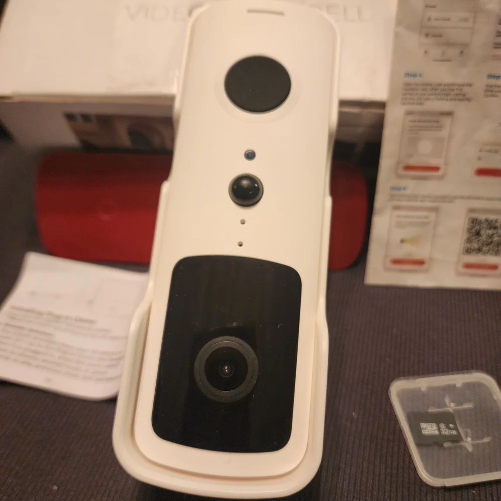 Smart Home Video Doorbell White | Wireless WiFi Security Camera Doorbell